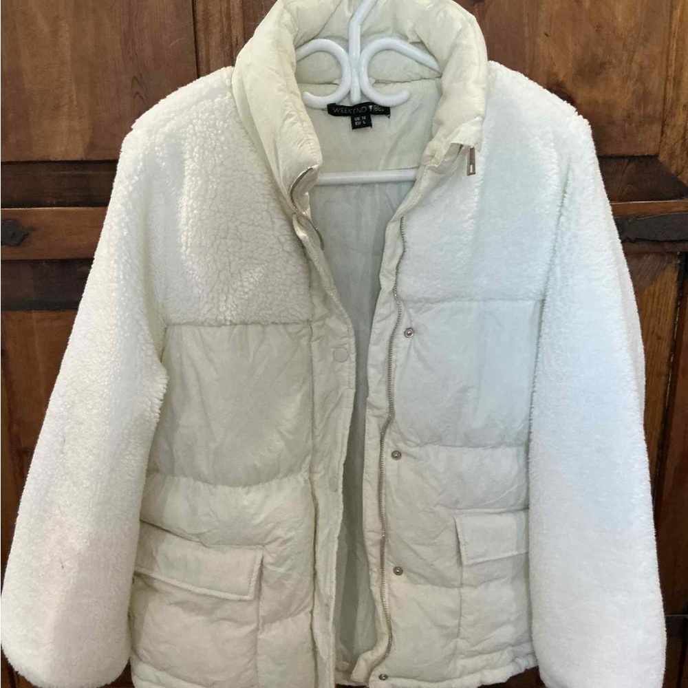Chico's Cream Puffer Jacket for Women